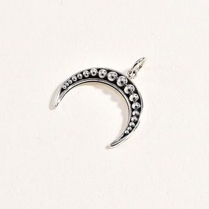 Sterling 925 Moon Pendant